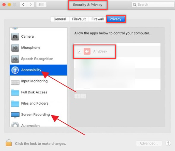 Permitir Anydesk en Mac - Seguridad y Privacidad